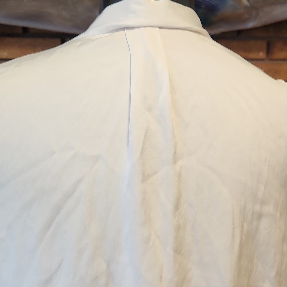 Quince Off White V-Neck Sleeveless Camisole Silk Spandex Blend Size Large - Picture 5 of 14